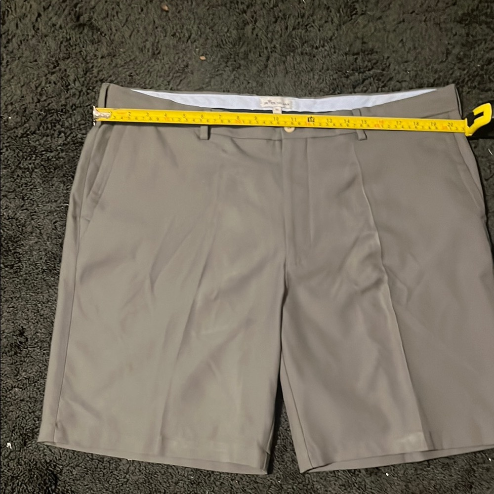 Peter Millar Gray Flat Front Shorts